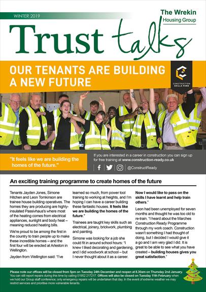 Trust Talks Winter 2019 Front Page
