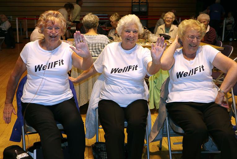 Wellfit class at Celebrating Age Festival